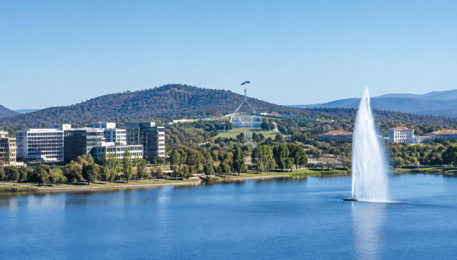 Canberra and the ACT — Lake Burley Griffin and Parliament House