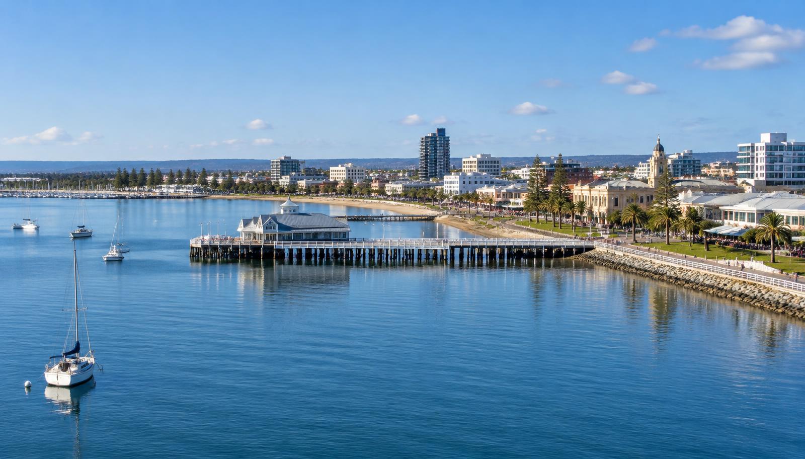 Geelong waterfront and Corio Bay — illustrative city image